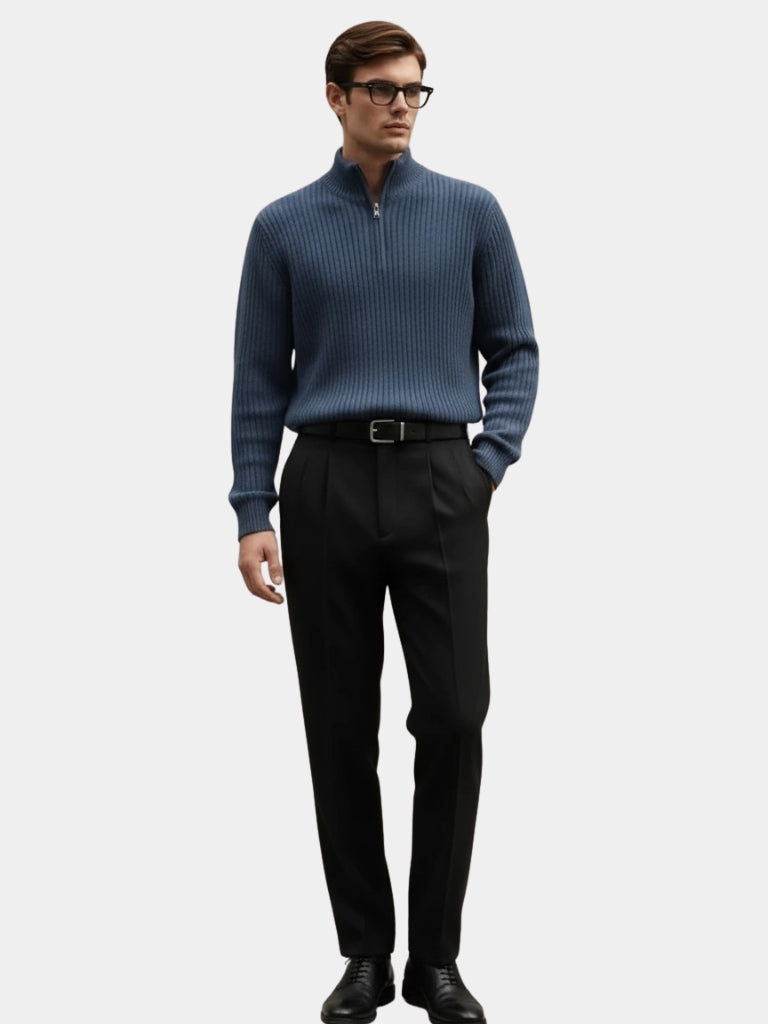 Classic Highland Quarter-Zip Sweater - Cross & Crown