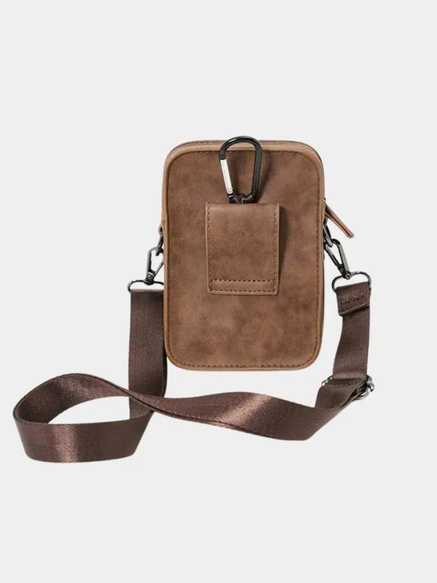 Vintage Mini Leather Crossbody Shoulder Bag - Cross & Crown