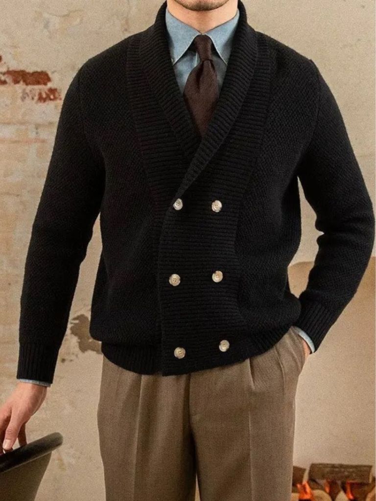 British Elegant Knit Cardigan - Cross & Crown