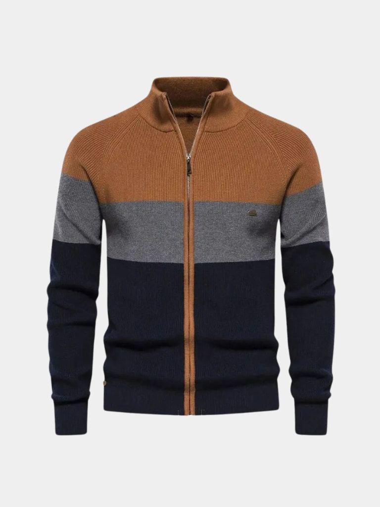 Essential Knit Zipper Sweater - Cross & Crown