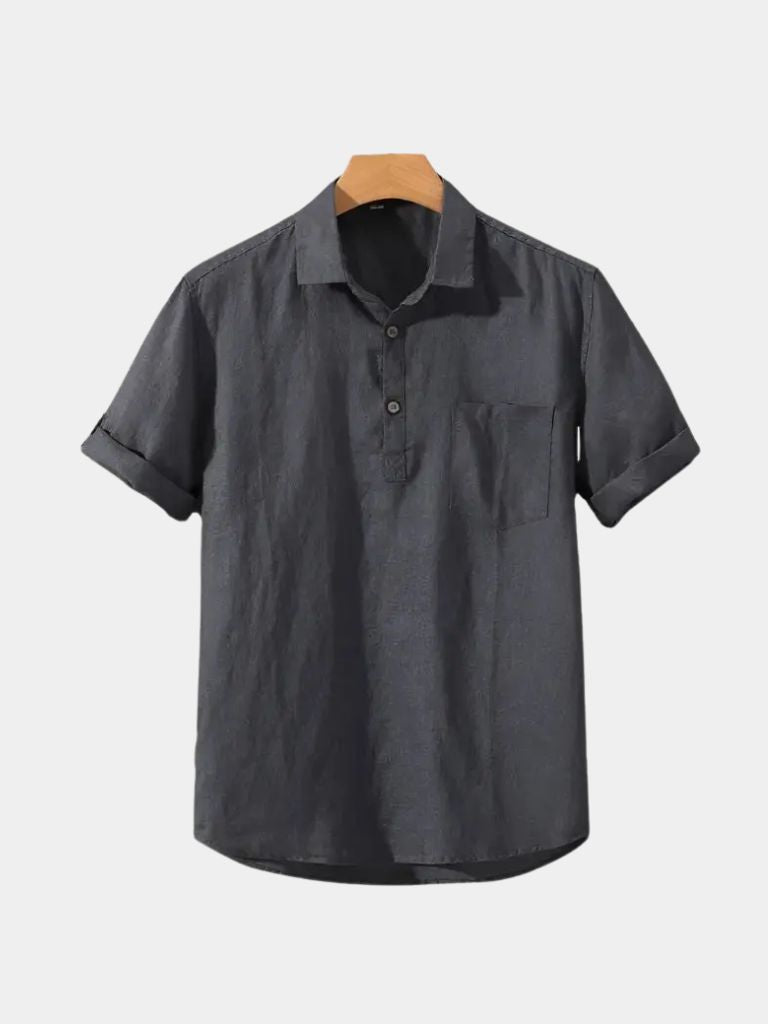 Polo Essential in Lino - <tc>Cross & Crown</tc>