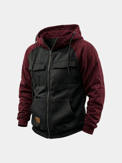 Cargo Trek Zip Hoodie - Cross & Crown