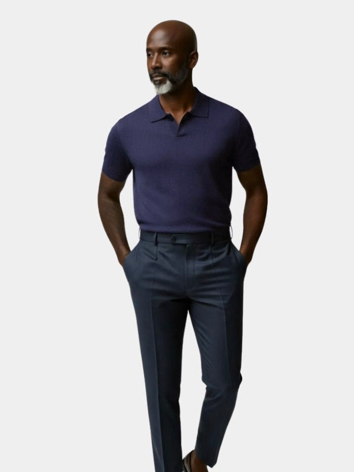 Navy Class Polo – Cross & Crown