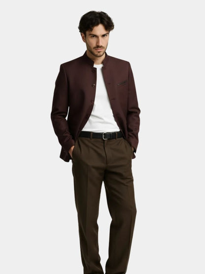 Elegant Collar Jacket - Cross & Crown