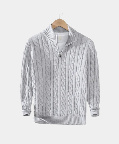 Essential Half Zip Sweater - Cross & Crown