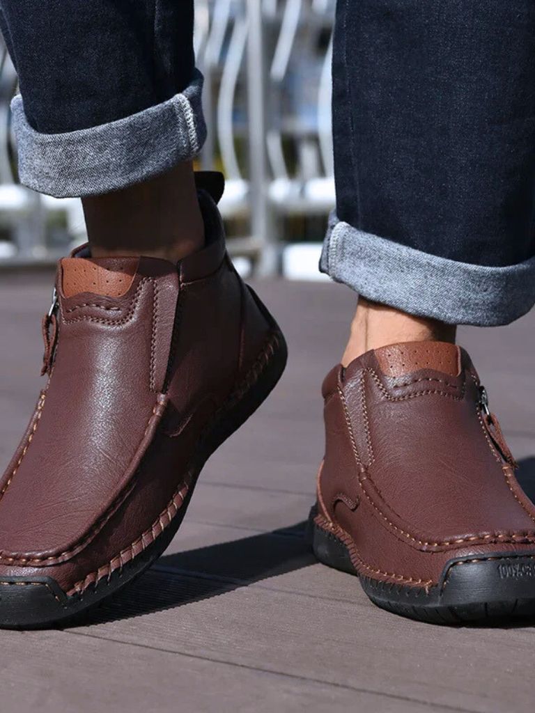 Brave Leather Boots - Cross & Crown