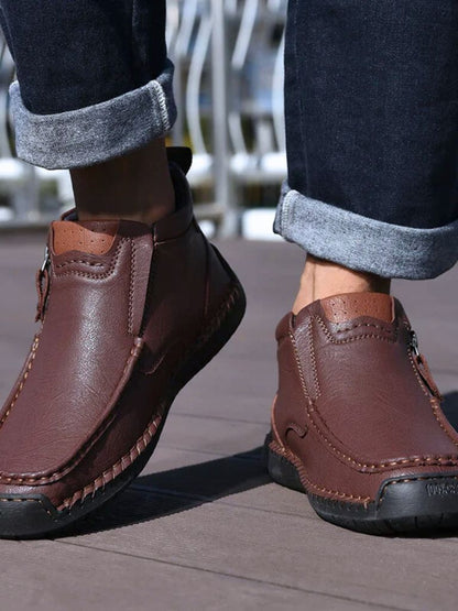 Brave Leather Boots - Cross & Crown