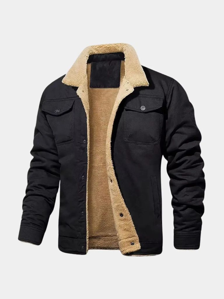 Vintage Fleece Bomber Jacket - Cross & Crown