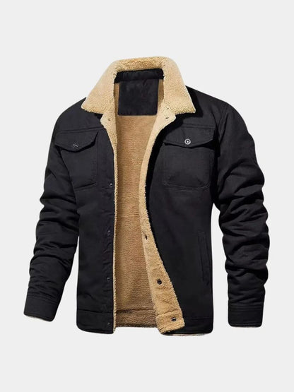 Vintage Fleece Bomber Jacket - Cross & Crown