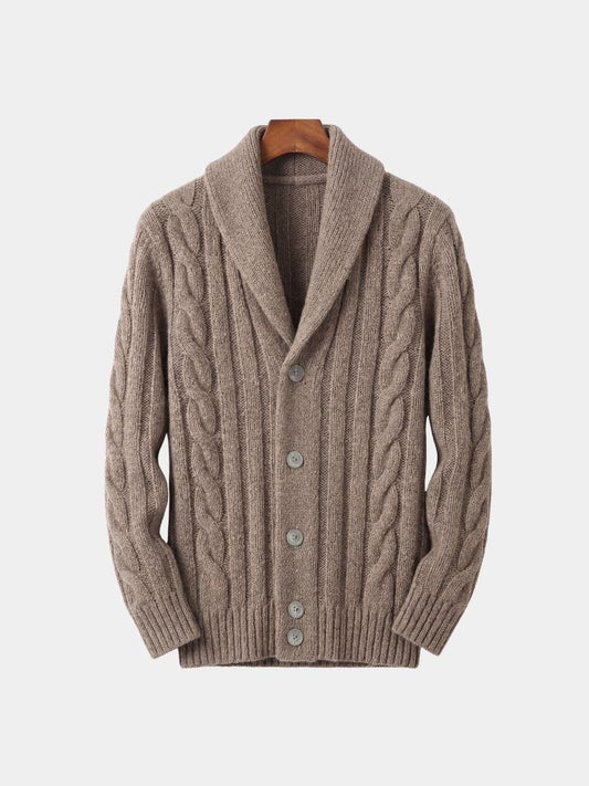 Men's Knitted Cardigan - Cross & Crown