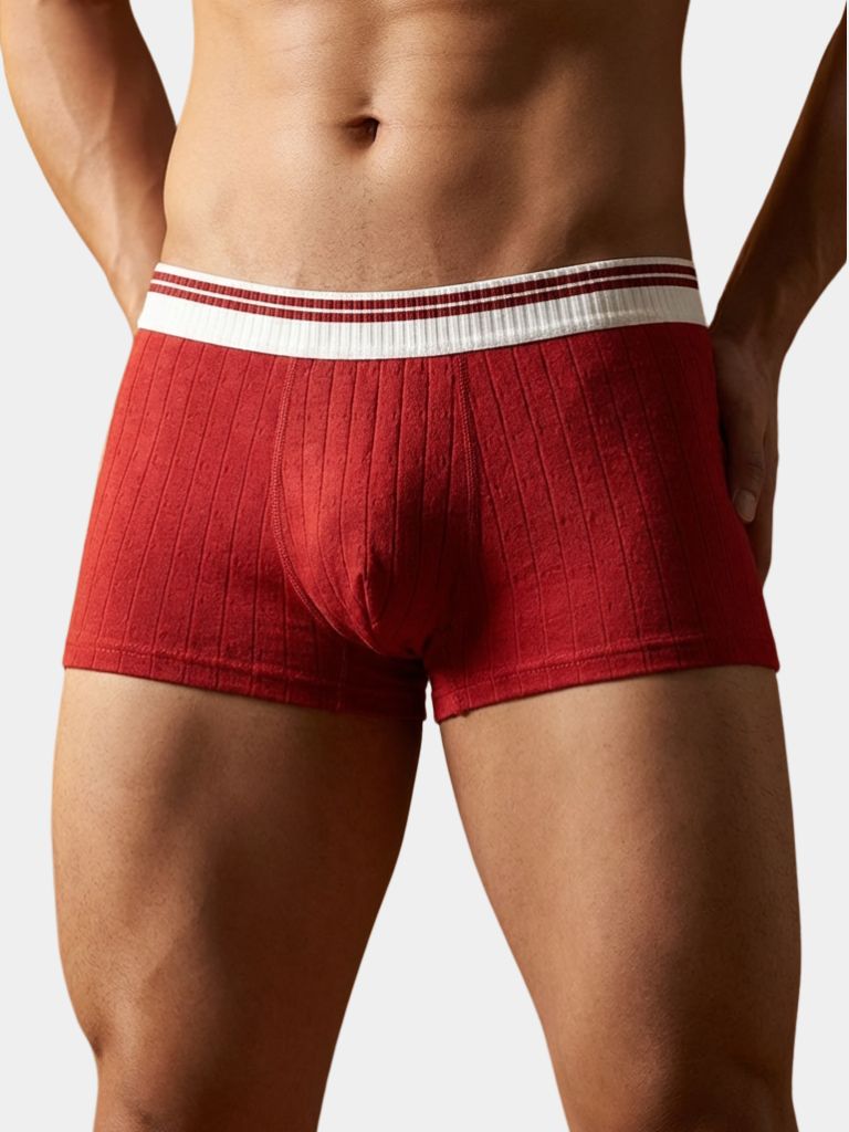 Essential Ribbed Cotton Boxer - Cross & Crown