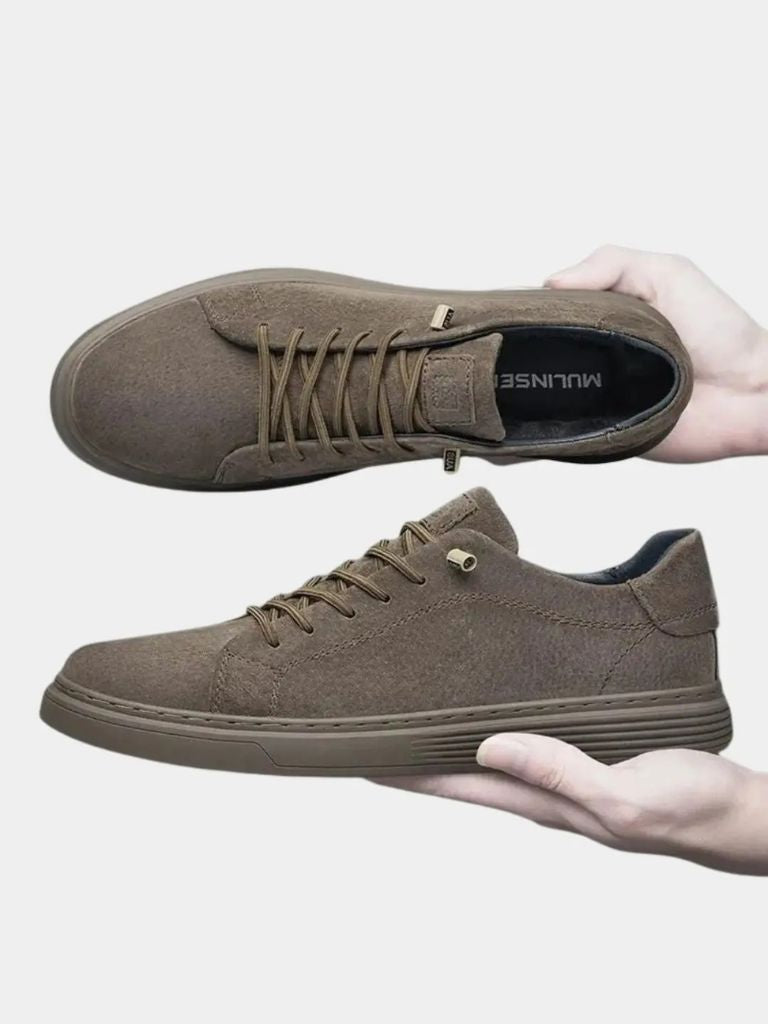 Brown Suede Leather Shoes - Cross & Crown