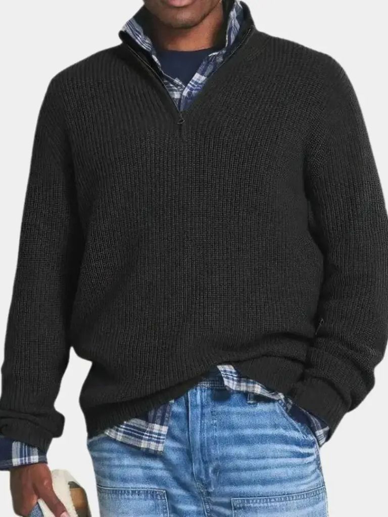 Highland Quarter-Zip Sweater - Cross & Crown