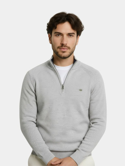 Elegante trui met kwartrits - Cross &amp; Crown