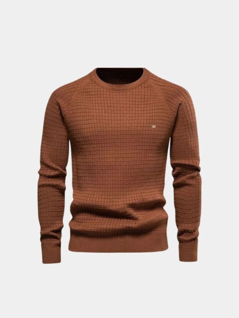 Crew Neck Knitwear Jumper Sweater - Cross & Crown
