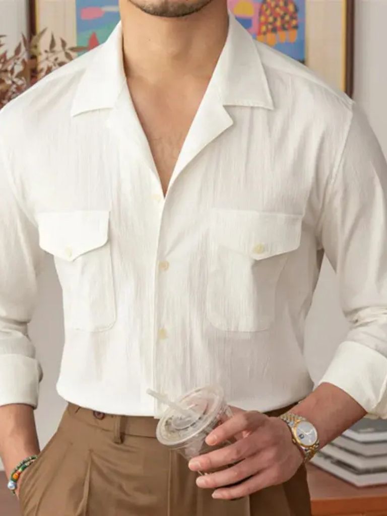 Camisa de manga larga Old Money - <tc>Cross & Crown</tc>