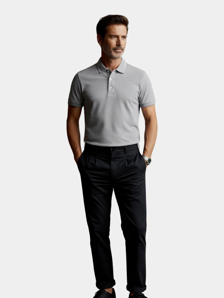 Steel Grey Polo – Cross & Crown