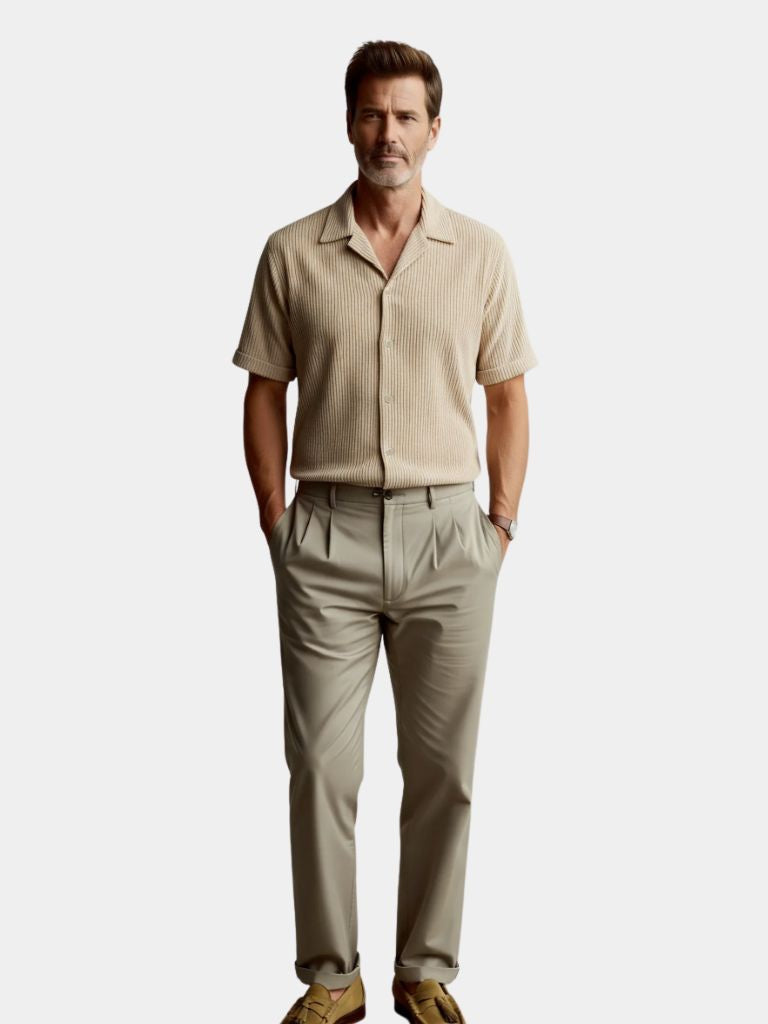 Minimalist Corduroy Shirt - Cross & Crown