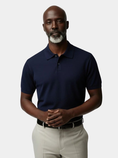 Navy Windsor Polo – Cross & Crown