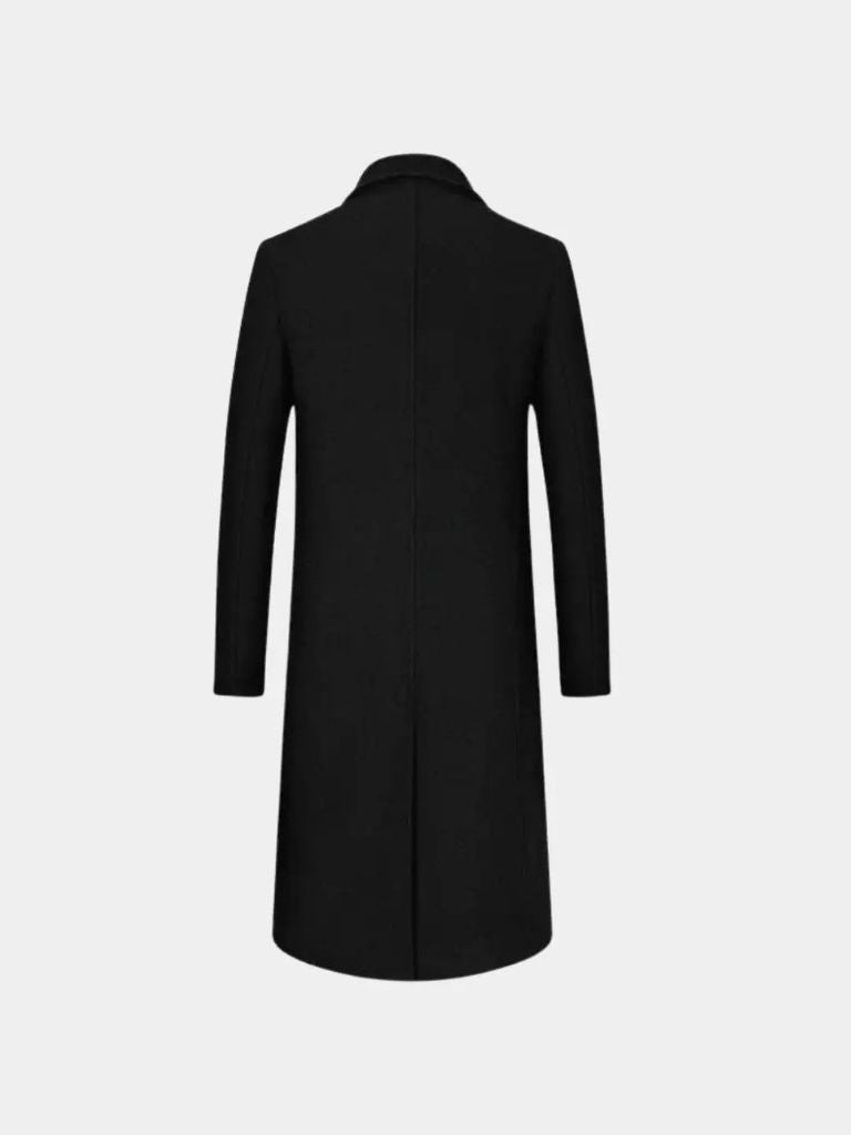 Mens Wool Blend Trench Coat - Cross & Crown