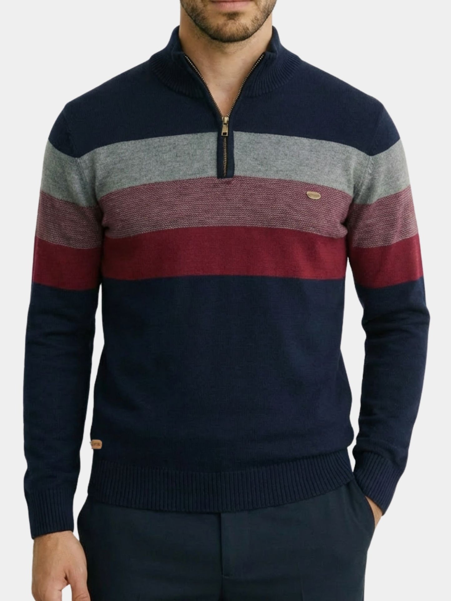 Minimalist High Collar Sweater - Cross & Crown