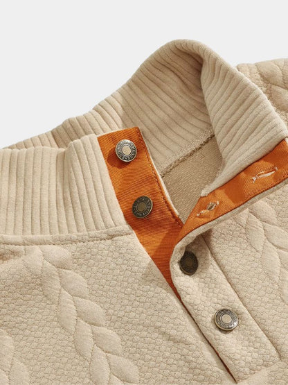 Timberline Long Collar Knit Sweater - Cross & Crown