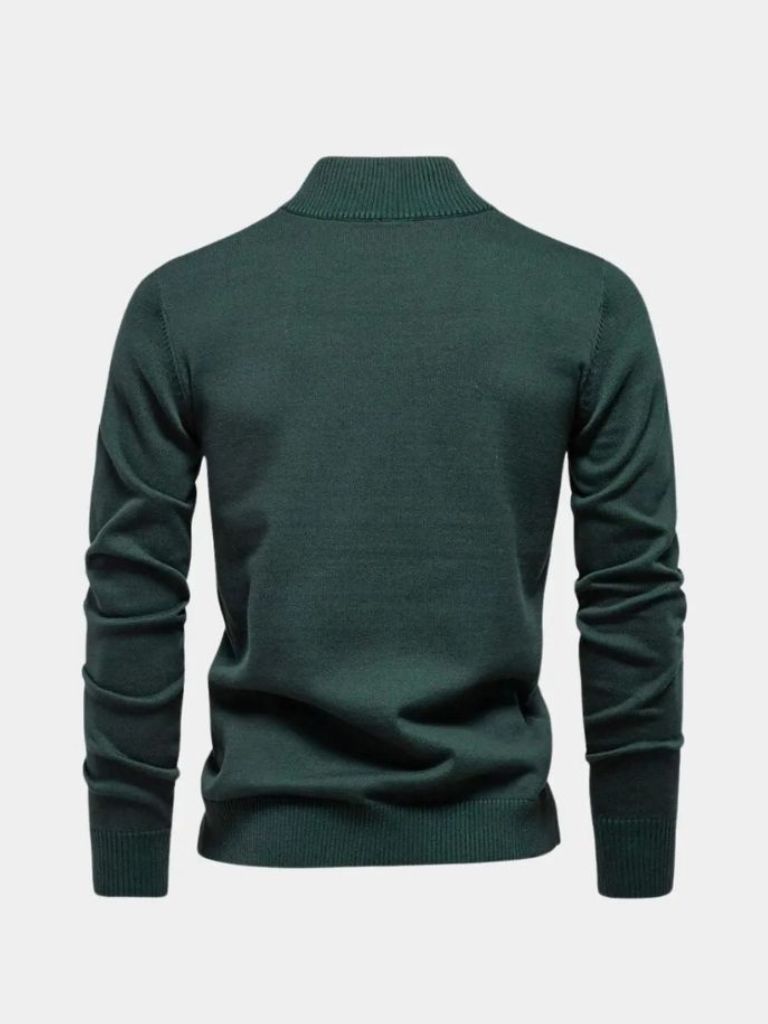 Essential Quarter-Zip Jumper Sweater - Cross & Crown