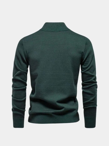 Essential Quarter-Zip Jumper Sweater - Cross & Crown