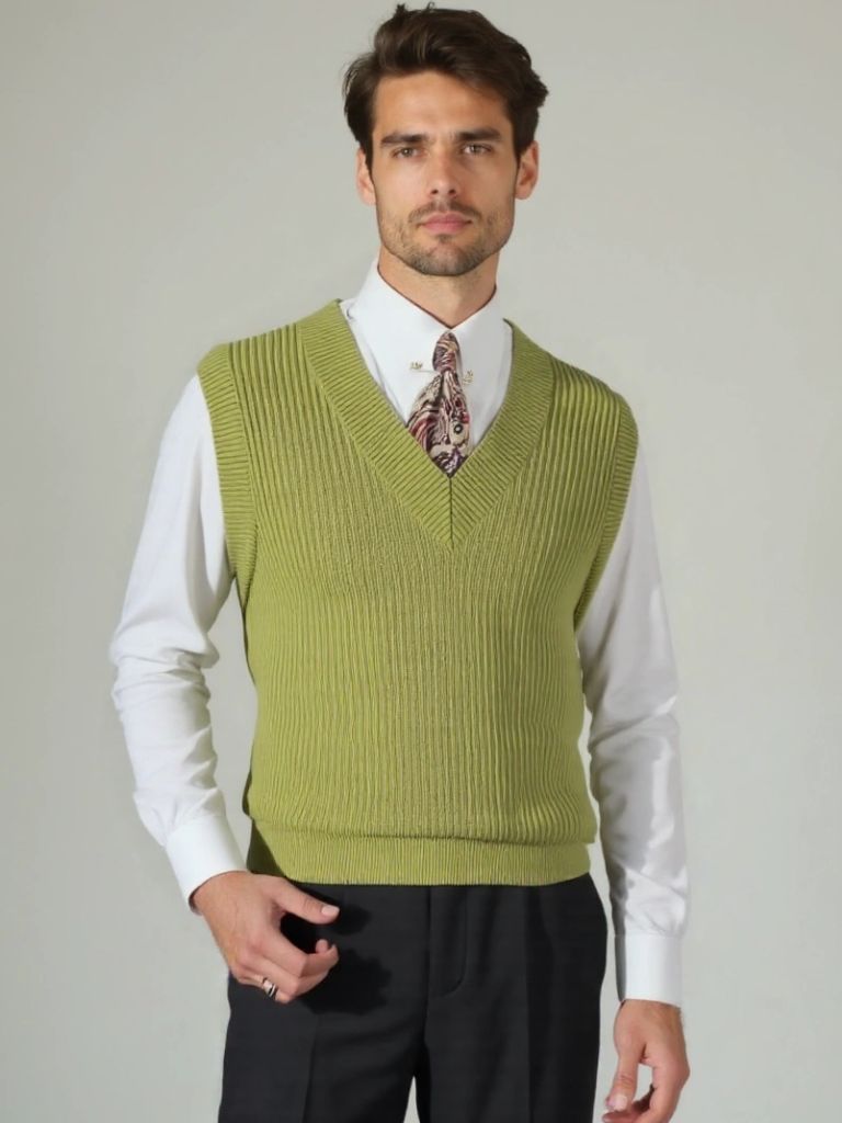 Knit Vest Waistcoat - Cross & Crown