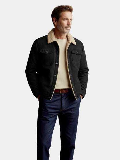 Vintage Fleece Bomber Jacket - Cross & Crown