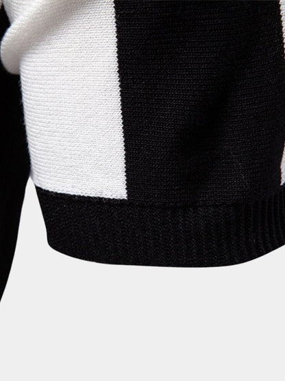 Navy Stripe Polo - Cross & Crown
