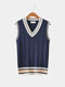 Beige & Navy Blue / XS