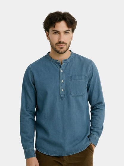 Nash Henley Long Sleeve Shirt – Cross & Crown