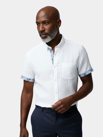 Ocean Detail Casual Shirt - Cross & Crown