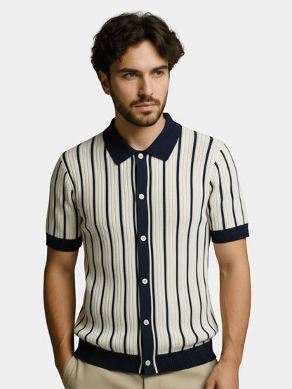 Atlantic Frame Knit Polo – Cross & Crown