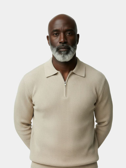 Essential Half Zip Sweater - Cross & Crown