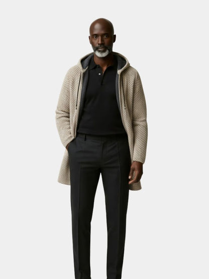 Lugano Knitted Hooded Winter Coat - Cross and Crown