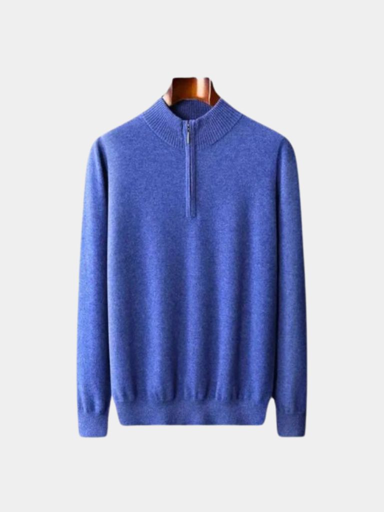 Merino Half Zip Sweater - Cross & Crown