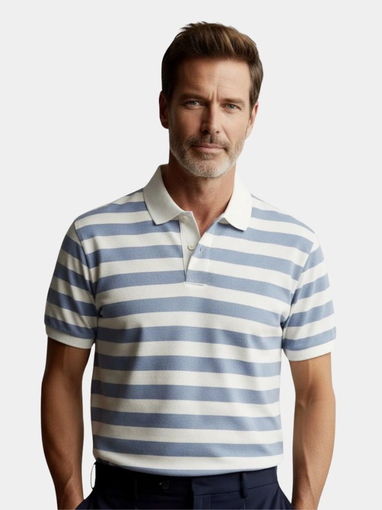 Azure Nautique Polo – Cross & Crown