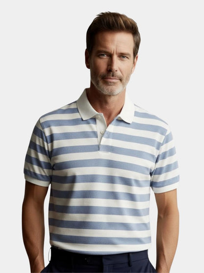 Azure Nautique Polo – Cross & Crown