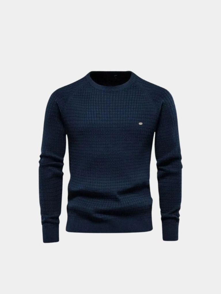 Crew Neck Knitwear Jumper Sweater - Cross & Crown