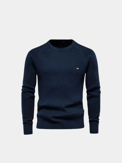 Crew Neck Knitwear Jumper Sweater - Cross & Crown