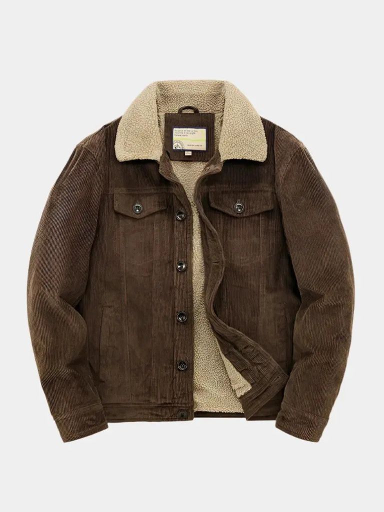 Chaqueta de pana vintage minimalista - <tc>Cross & Crown</tc>
