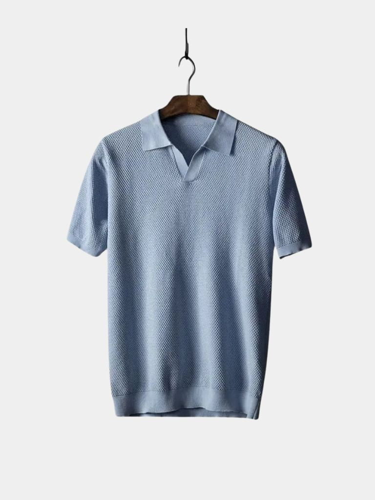 Old Money Cotton Polo Shirt - Cross & Crown