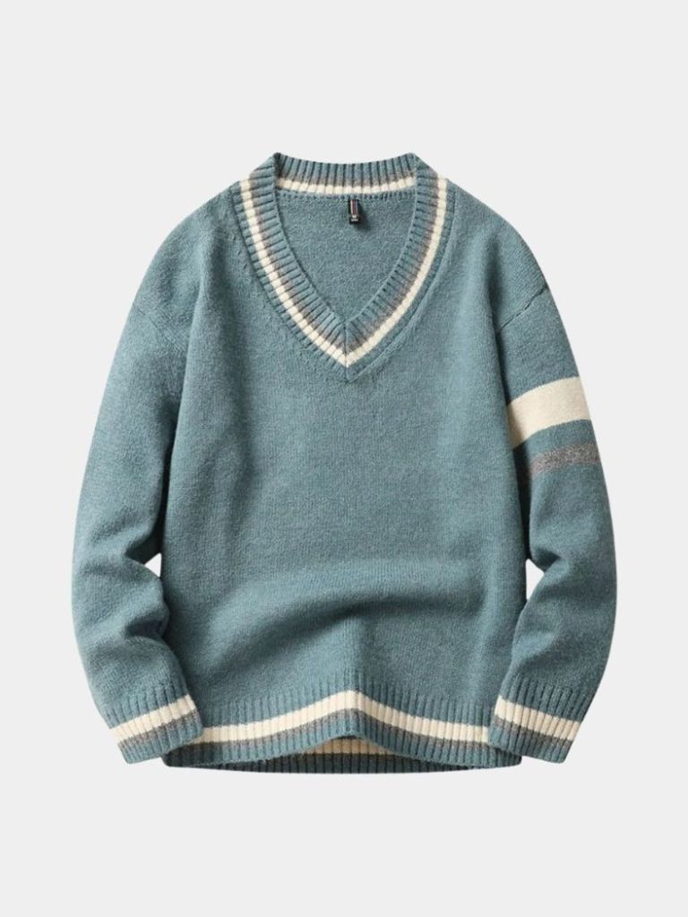 Classic V-Neck Sweater - Cross & Crown