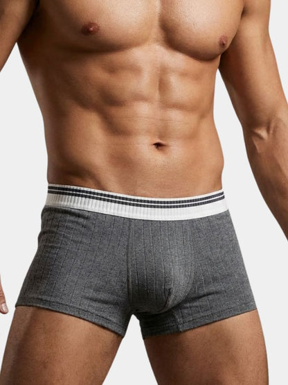 Essential Ribbed Cotton Boxer - Cross & Crown
