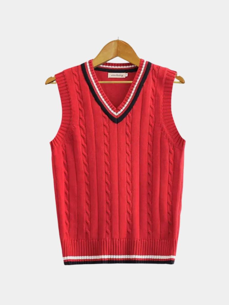 Old Money Essential Knit Vest - Cross & Crown