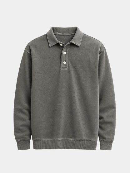 Canyon Mist Long Sleeve Polo Shirt – Cross & Crown