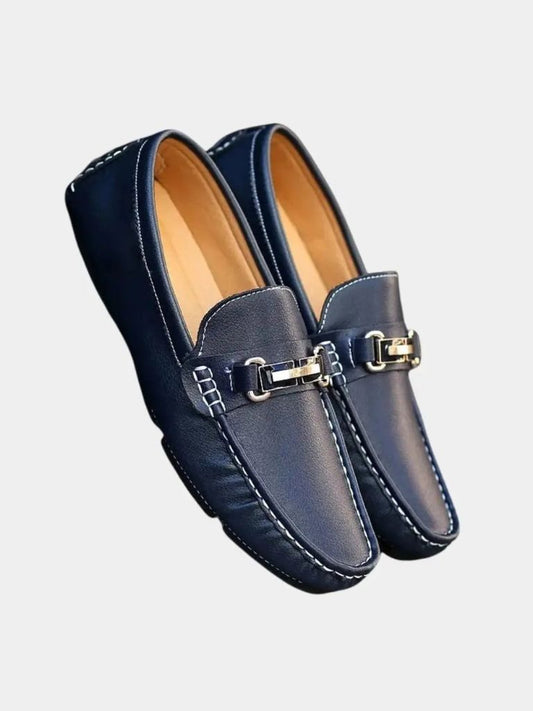 Italian Design Leather Loafers - Cross & Crown