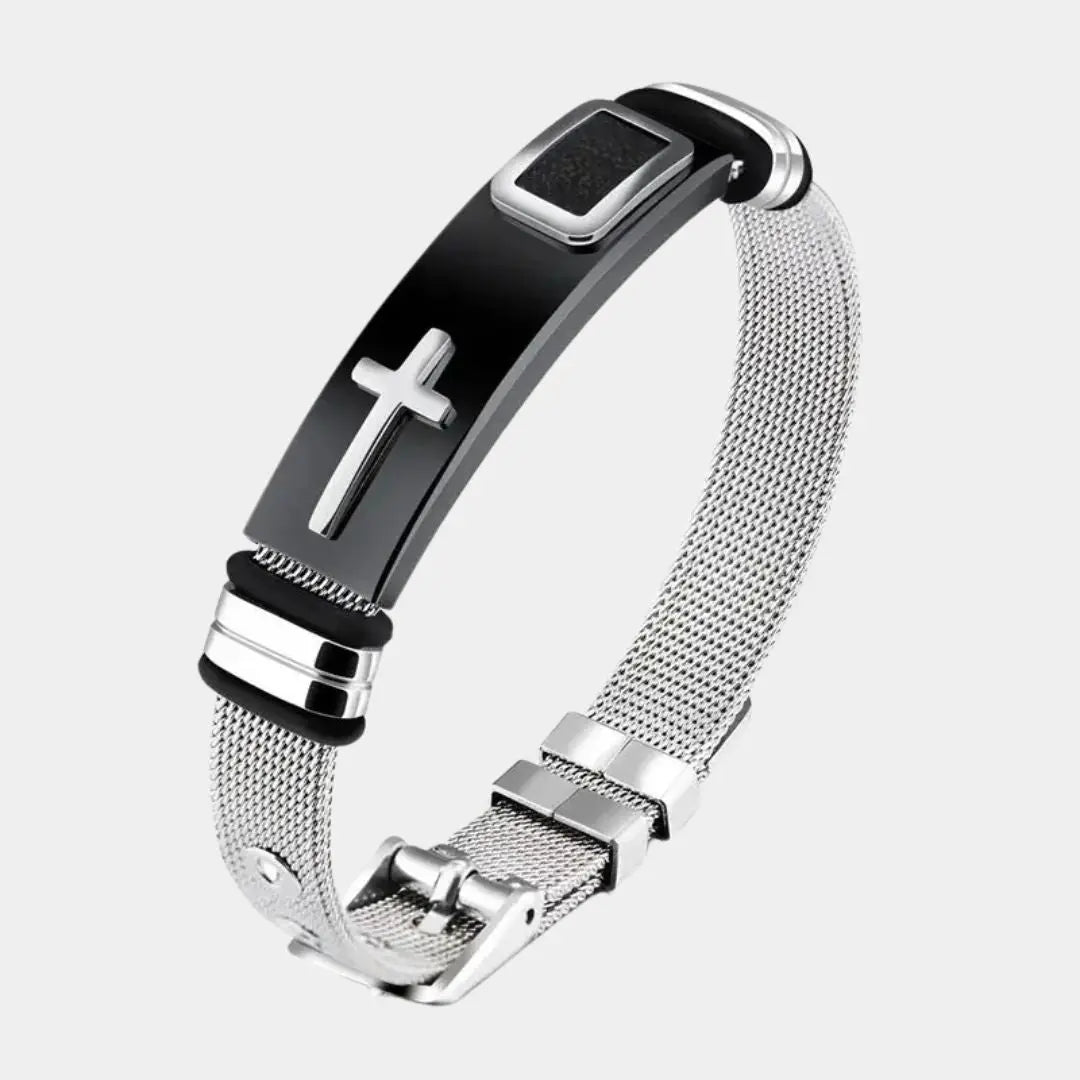 Cross Stainles Steel Belt Bracelet - Cross & Crown Cross & Crown